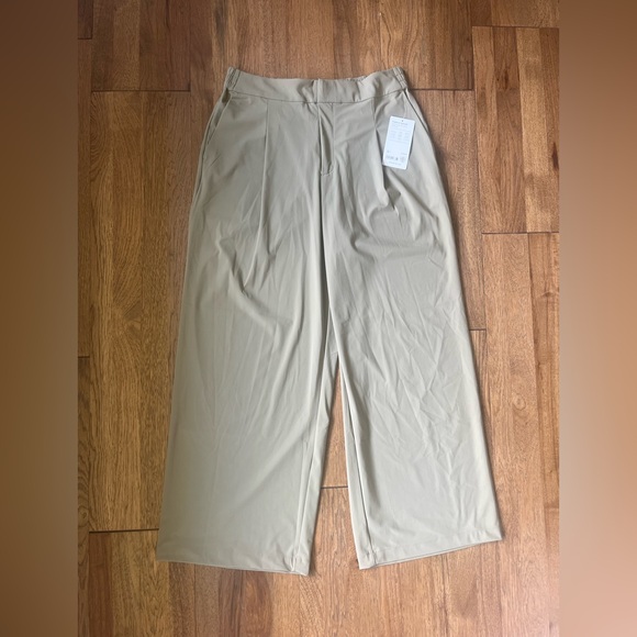 NWT Athleta Pinnacle Trouser‎ Pants Women’s Sz 14 Tan Beige Travel Lightweight - Picture 5 of 13